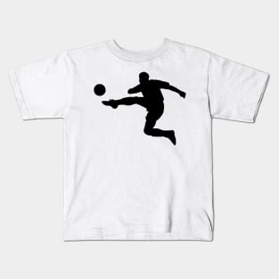 Dark Shadow Football/Soccer Player Kids T-Shirt